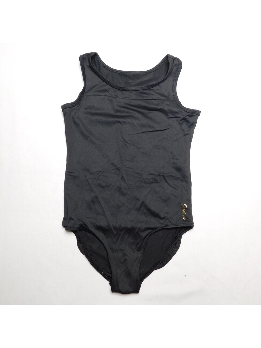 Justice Girls Size M 10 Black Gymnastics Leotard Sleeveless Dance Ballet